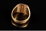 кольцо, золото, 750 проба, 10.98 г., размер кольца 17.75 (55), 24 бриллианта, 2000-е годы, Франция...