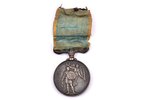 медаль, Крымская кампания, серебро, Великобритания, 1854 г., 10.2 х Ø 36 мм...