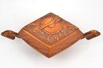 case, traditional motif, wood, Latvia, the 30ties of 20th cent., 30x15.5x12 cm...
