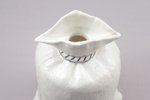 carafe, in the shape of money bag, "Mein flüssiges Kapital MK 10.000", porcelain, "G.R. Mehrfach Ges...