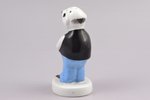 figurine, A Salt-cellar "Man in a vest", porcelain, Riga (Latvia), J.K.Jessen manufactory, the 30tie...