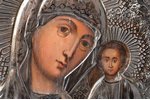 icon, Kazan icon of the Mother of God, board, silver, painting, 84 standard, Moscow, Russia, 1873, 3...