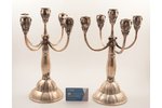 pair of candelabras, silver, 830 standard, 1373 g, 34.5 cm, 1927, Finland...