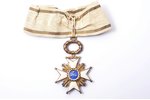order, Order of Three Stars, 3rd class, silver, 875 standard, Latvia, 20-30ies of 20th cent., 53 x 4...