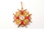 орден, орден Святого Станислава с оригинальной коробочкой, 2-я степень, золото, 56 проба, Российская...