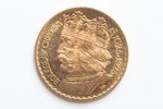 Poland, 10 zloti, 1925, Bolesław Chrobry, gold, fineness 900, 3.2258 g, fine gold weight 2.90 g, Y# ...