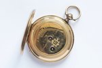 kabatas pulkstenis, Šveice, 20. gs. sākums, zelts, 56, 14 K prove, 29 g, Ø 36 mm, mehānisms darba kā...