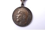 medal, For bravery (depicting  Nicholas II), 1st class, Russia, 34.3 / Ø 30 mm, 11.65 g, original ri...