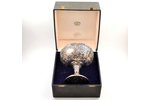 fruit dish, silver, 830 standard, 533.7 g, (weight without glass), h 20.5 / Ø 20 cm, the beginning o...