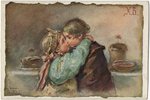 atklātne, māksliniece J. Bjom, Krievijas impērija, 1910 g., 13.7 х 9.2 cm...
