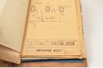 tehniskā dokumentācija, VEF rūpnīcas radioaparāti, Latvija, 1930-1940 g., 32 x 23.5 cm...