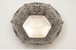 biscuit tray, silver, 915 standard, 515 g, Ø 31 / h 4.7 cm, the 40ies of 20th cent., Spain...
