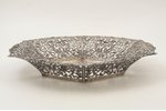 biscuit tray, silver, 915 standard, 515 g, Ø 31 / h 4.7 cm, the 40ies of 20th cent., Spain...