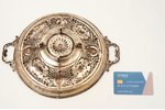 biscuit tray, silver, 830 standard, 429.5 g, Ø 21.5 / h 6 cm, 1954, Finland...