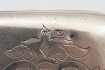 purse, silver, 84 standard, 60.6 g, engraving, 7.8 x 5.7 x 2.2 cm, 1880-1890, St. Petersburg, Russia...