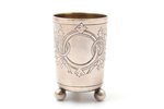 beaker, silver, 84 standard, 35.83 g, engraving, 5.5 cm, 1896, Moscow, Russia...