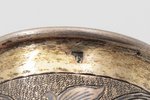 beaker, silver, Minin and Pozharsky, 84 standard, 41.93 g, engraving, niello enamel, 4.3 cm, 1840, R...