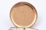 pocket watch, Switzerland, the beginning of the 20th cent., gold, 56, 14 K standart, 29 g, Ø 36 mm,...