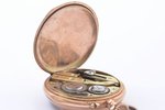 pocket watch, Switzerland, the beginning of the 20th cent., gold, 14 K standart, 29.7 g, Ø 34 mm, me...