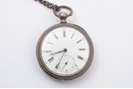 карманные часы, Швейцария, Германия, начало 20-го века, серебро, 800 проба, вес без металлической це...