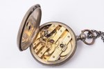 карманные часы, Швейцария, Германия, начало 20-го века, серебро, 800 проба, вес без металлической це...