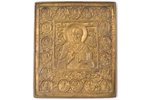 icon, Saint Nicholas the Wonderworker, copper alloy, Russia, the border of the 19th and the 20th cen...