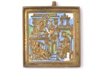 icon, Nativity of the Blessed Virgin Mary, copper alloy, 3-color enamel, Russia, the border of the 1...