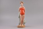 figurine, A Woman on the Beach, non-standard painting, porcelain, Riga (Latvia), USSR, Riga porcelai...
