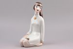 figurine, Lelde, non-standard painting, porcelain, Riga (Latvia), sculpture's work, Riga porcelain f...