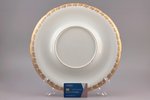 dish, porcelain, Kornilov Brothers manufactory, Russia, 1914-1917, Ø 33.5 cm, small chip on the edge...