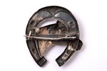 badge, Horse race, silver, 84 standard, Russia, 1908-1917, 33 x 22 mm, 2.10 g...