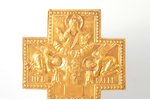 cross, The Crucifixion of Christ, copper alloy, guilding, Russia, the border of the 19th and the 20t...