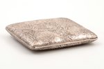 cigarette case, silver, "Nugget", 830 standard, 188 g, 9.7 x 8.8 x 1.9 cm, 1921, Turku, Finland...