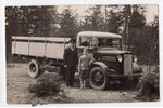 photography, truck, Latvia, 20-30ties of 20th cent., 13.6x8.8 cm...