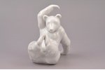 figurine, Playing Bear, porcelain, Germany, KPM Berlin, the 2nd half of the 20th cent., 10.2 cm...