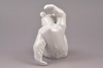 figurine, Playing Bear, porcelain, Germany, KPM Berlin, the 2nd half of the 20th cent., 10.2 cm...