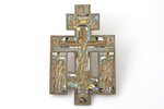 krusts, Kristus Krustā Sišana, vara sakausējuma, 6-krāsu emalja, Krievijas impērija, 19. un 20. gads...