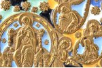 ikona, Vissvētās Jaunavas Marijas Aizmigšana, vara sakausējuma, 6-krāsu emalja, Krievijas impērija,...