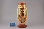 vase, ceramics, M.S. Kuznetsov manufactory, sketch by Romans Suta, Riga (Latvia), 1934-1940, 33 cm,...