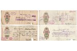 promissory note, 4 pcs., 1912-1914, Russian empire...