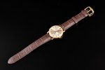 wristwatch, "Omega", Switzerland, gold, 585, 14 K standart, Ø 34 mm, mechanism in working order...