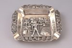 ashtray, silver, 830 standard, 145.8 g, 11.9 x 11.8 cm, 1955, Finland...