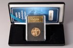 Niue, 10 dollars, 2013, 40th Anniversary of the Death of Paavo Nurmi, gold, fineness 900, 10 g, fine...