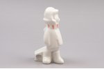 figurine, Kid with sledges, porcelain, Riga (Latvia), USSR, Riga porcelain factory, the 60ies of 20t...