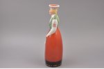 figurine, liqueur bottle, Girl in traditional costume, "A/S Ch. Jürgenson - Otto Schwarz", porcelain...