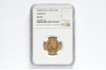 Italy, 20 lire, 1828, Carlo Felice, gold, AU 55, fineness 900, 6.45 g, fine gold weight 5.806 g, KM#...