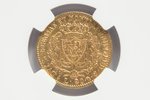 Italy, 20 lire, 1828, Carlo Felice, gold, AU 55, fineness 900, 6.45 g, fine gold weight 5.806 g, KM#...