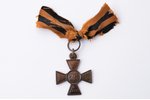 badge, Cross of St. George, Nr. 495510, 4th class, bronze, Russia, 40.6 х 34 mm, 6.6 g...