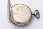 карманные часы, "Zenith", Швейцария, начало 20-го века, серебро, 84, 875 проба, 95.8 г, Ø 52 мм, мех...