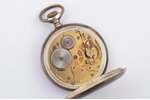 карманные часы, "Zenith", Швейцария, начало 20-го века, серебро, 84, 875 проба, 95.8 г, Ø 52 мм, мех...